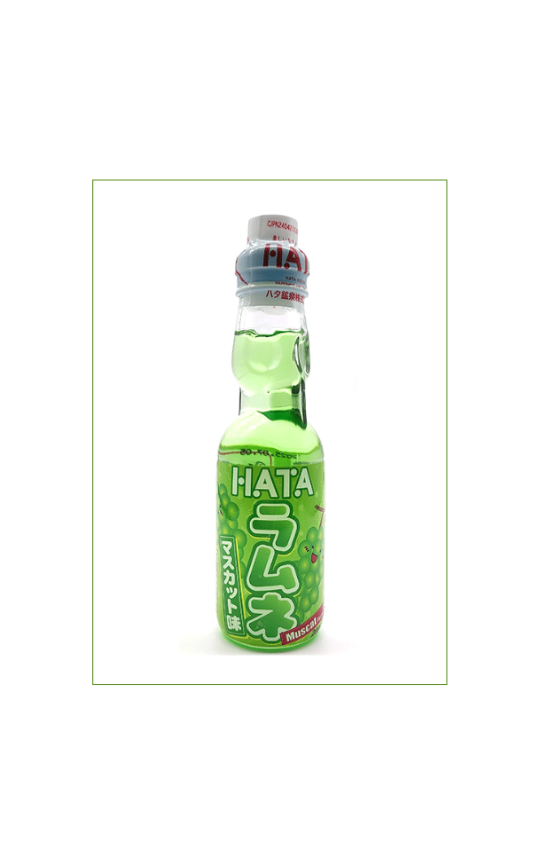 HATA Kosen Ramune Muscat Flavor Glasflasche (200ml)