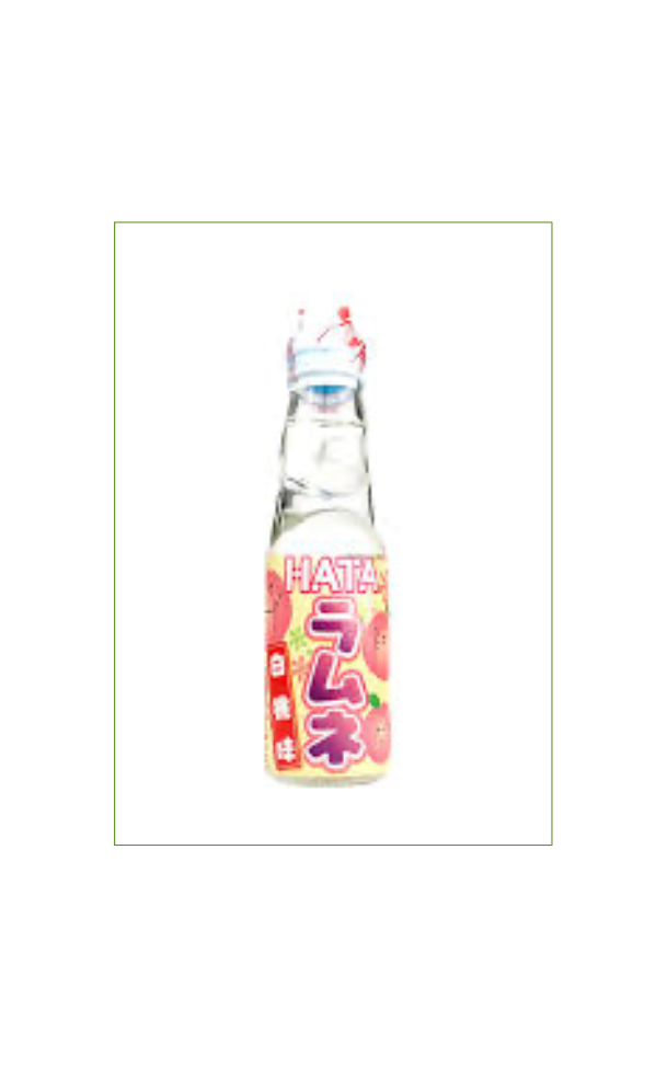 HATA Kosen Ramune White Peach Flavor Glasflasche (200ml)