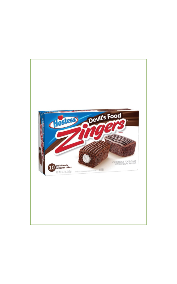 Hostess Zingers Iced Devils Food Chocolate 360g (10 Stk)